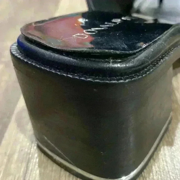 Donald Pliner Women’s Haze Black Mule Block Heel Sandal Size 7 - Picture 7 of 15